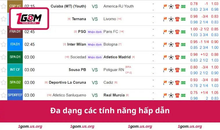 Giới Thiệu 2 Đa dạng các tính năng hấp dẫn