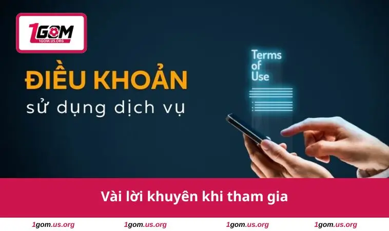 Vài lời khuyên khi tham gia